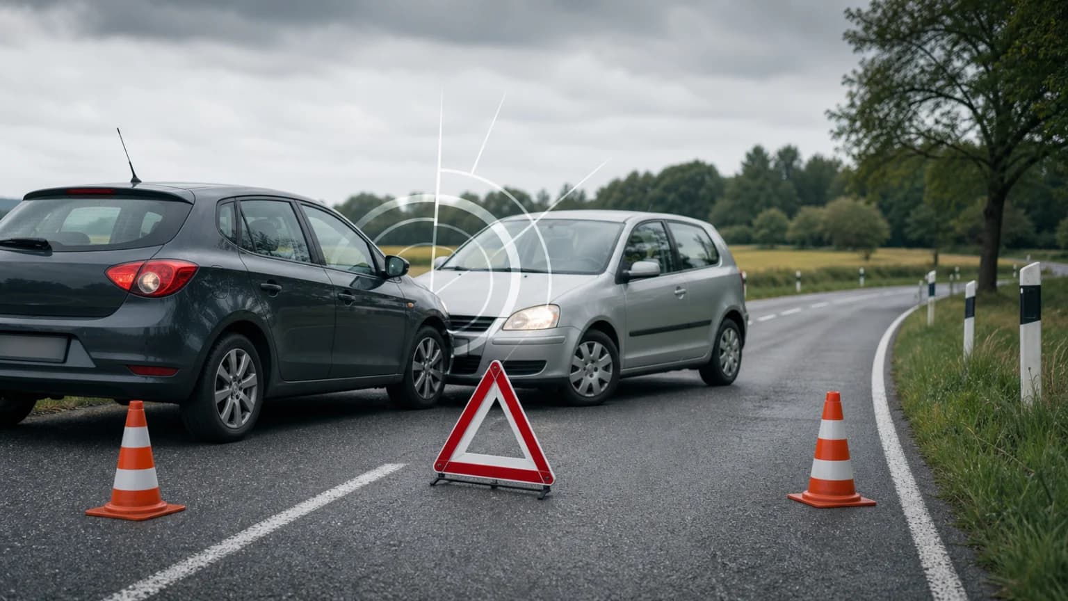 Riskantes Überholmanöver auf B7 bei Frienstedt