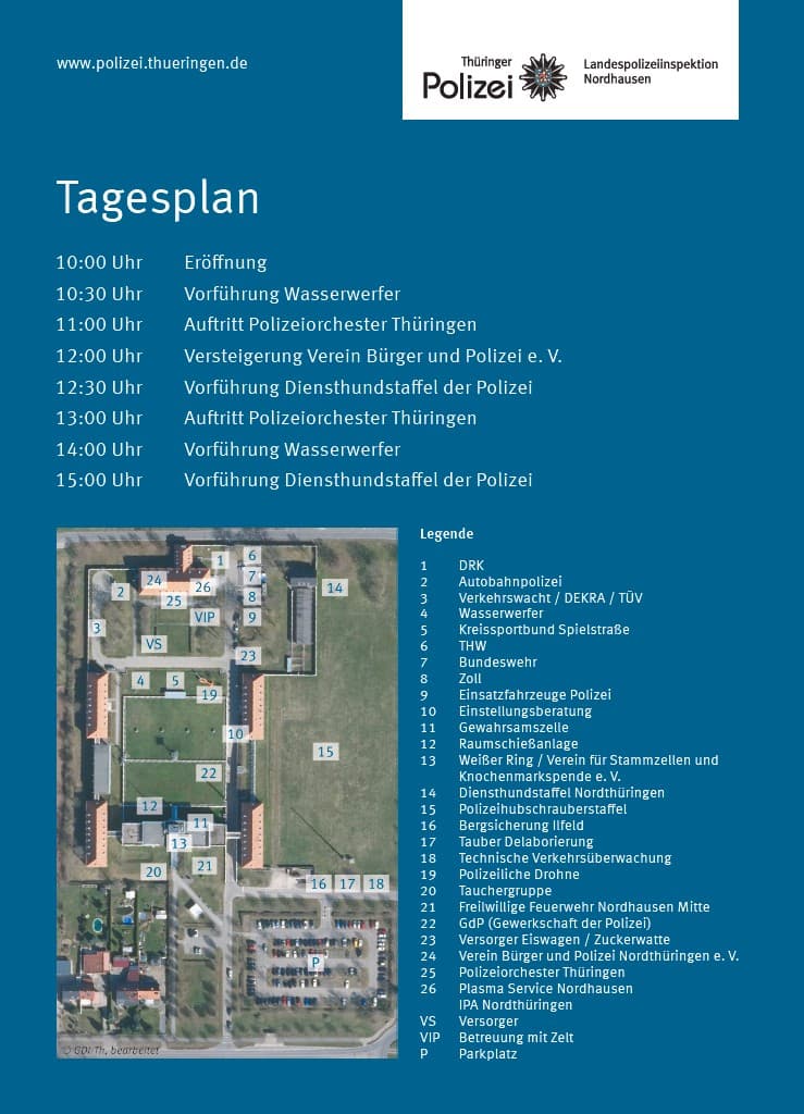 LPI-NDH: Die Landespolizeiinspektion Nordhausen öffnet ihre Türen