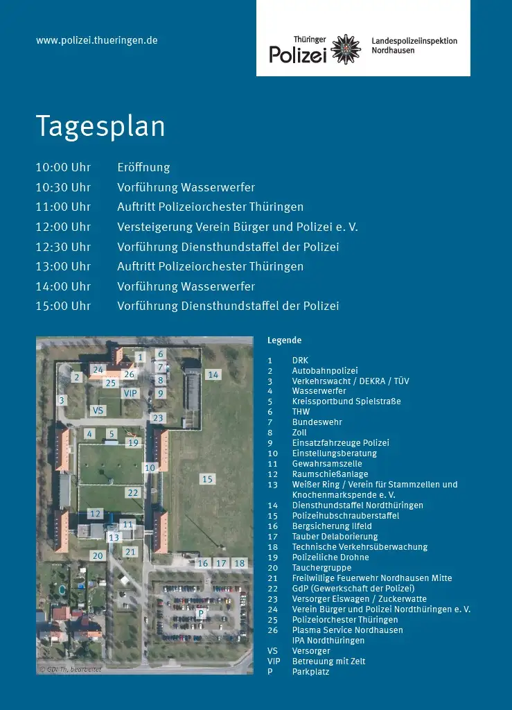 LPI-NDH: Die Landespolizeiinspektion Nordhausen öffnet ihre Türen