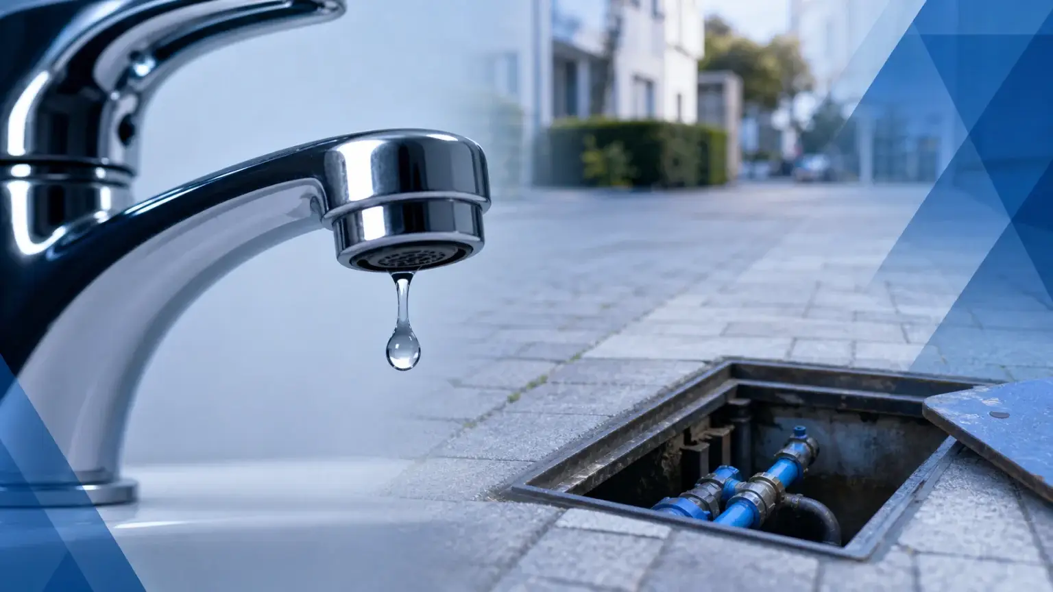 Wasserrohrbruch legt Mühlhäuser Straße lahm